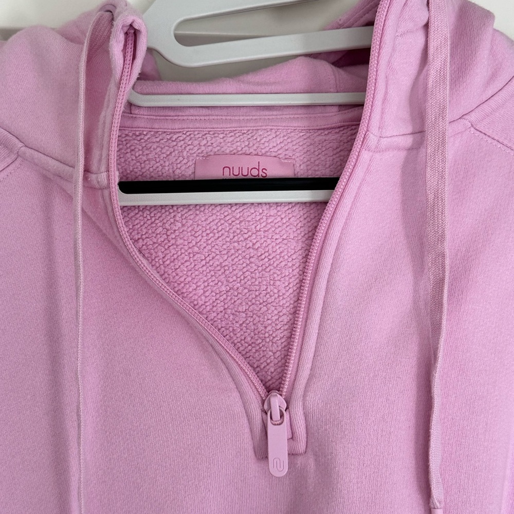 Nuuds vintage fleece Downtime quarter zip in Bon Bon size medium - Picture 4 of 11